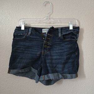 Dark Blue Denim Women Shorts
